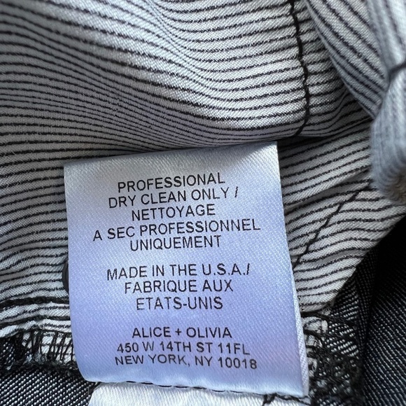 Alice and Olivia dark metallic gold jeans - Picture 10 of 11